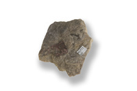 M 05711
<br/>
stervormig aggregaat van Erythrien op gang-kwarts
<br/>
<em></em>